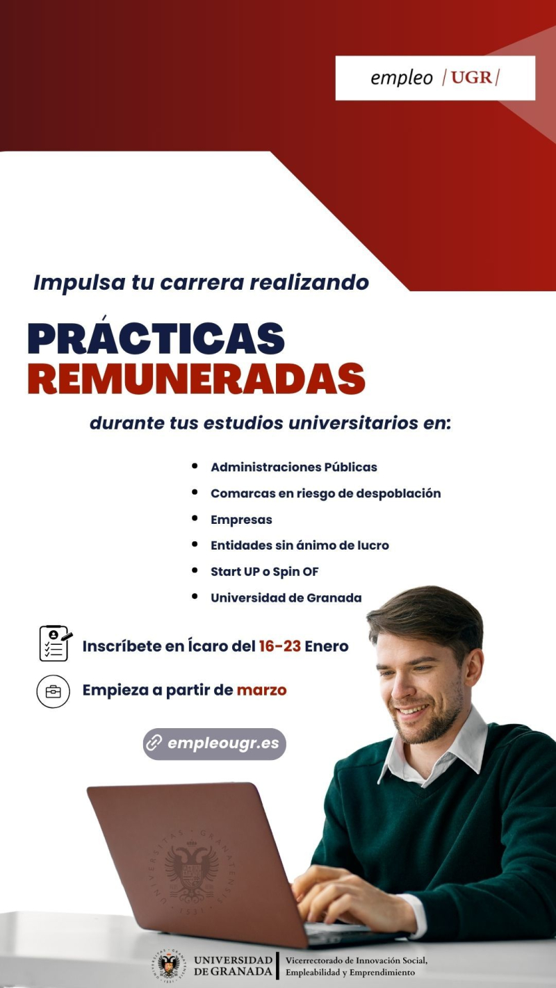 Prácticas Remuneradas en la Residencia de Invitados del Carmen de la Victoria Convocatoria plaza Prácticas Remuneradas extracurriculares