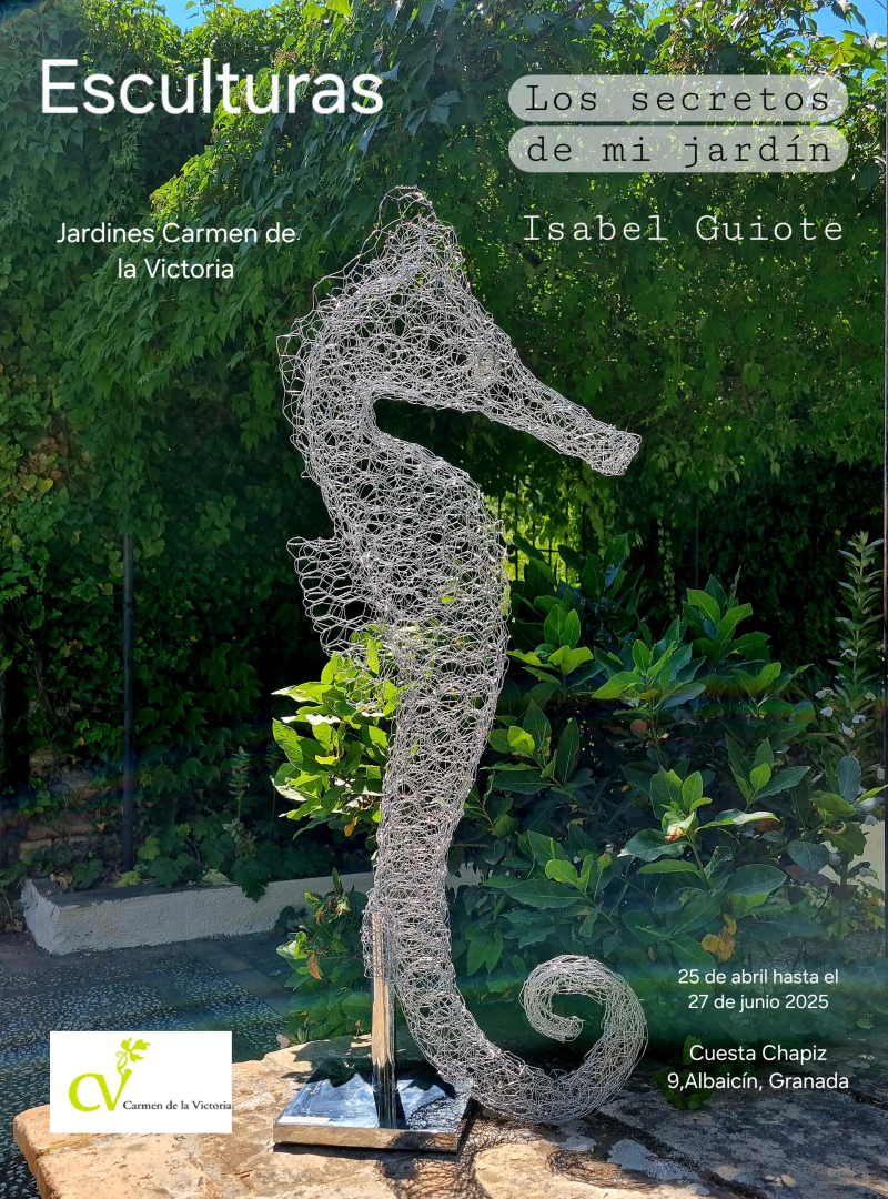Exposición de escultura en los Jardines del Carmen de la Victoria